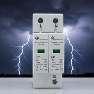 Surge Protection Device 2P 10KA 20KA 40KA 385V AC SPD Type C Surge Protector