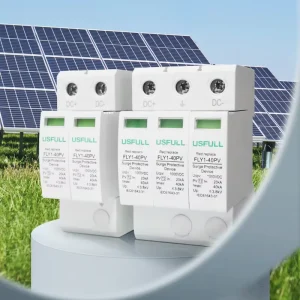 Surge Protective Device DC SPD 40KA 1000V T1 T2 Outdoor PV System 2Pole 3Pole Lightning Protection Earthing