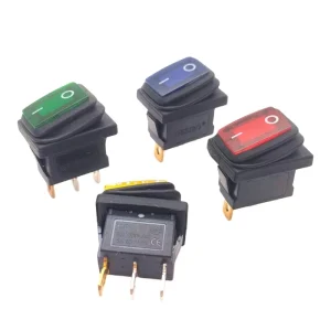 Swing switch with colored silicone waterproof cap 2 3 pin on off toggle switch used for electrical appliances and equipment