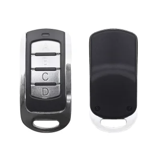 Switch Wireless Metal CE 4 Button RF Remote Control Transmitter Rolling Code for Garage Door 433.92 MHz YET074