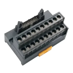 T041 T042 T043 T044 Space saving 10 20 34 40pin Mil Plug DC24V 1A Screw DIN Rail Terminal Block Connector for All PLC