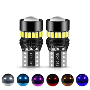T10 Canbus LED Bulb 3014 18SMD with Lens Car Side Marker Light Reading Light License Plate Light Small 12V Car Lighting