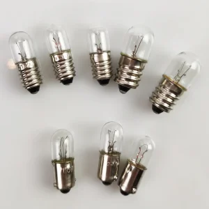 T10 T12 Car Bulbs Automotive Lighting 6.3V/110V 2W E10 Small Bulbs