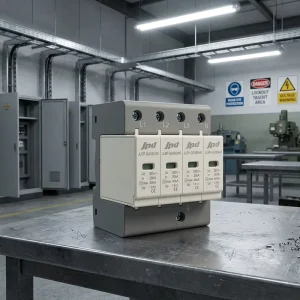 T2 385V 4P AC Surge Protector 40ka Lightning Protection 3 Phase Surge Protection Device