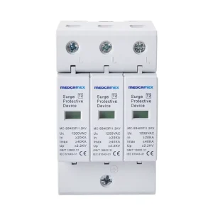 T2 40KA 800VDC Industrial SPD Surge Protection Device DIN Rail DC Lightning Protection Arrester for Solar Inverter PV System