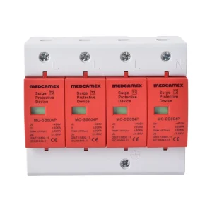 T2 4P AC SPD Surge Protector 30 60KA Lightning Arrester 220 380VAC Three Phase Industrial Solar System CE FCC ROHS Certified