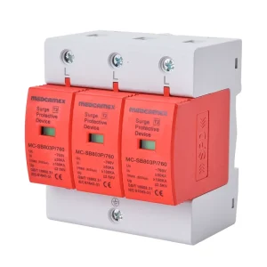 T2 80kA 760VAC High-Voltage AC SPD Surge Protector Industrial Lightning Protection Device for Solar System Power Systems