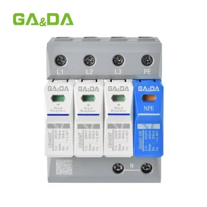 T2 Electric Surge Protector 280V AC SPD Low Voltage Arrester Device 3+NPE Lightning Protection