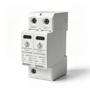 T2 SPD DC 1000V 800V 600V 500V AC 275V 385V 20ka 40ka 2p Surge Protective Devices Arrester Device Solar Pv Lightning Protection