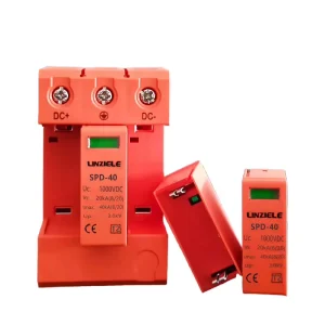 T2 Type 40KA 1000V DC Voltage Protector Surge Protective Device Lightning Solar PV System Industrial Electronic Equipment