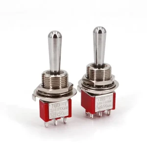 T80 T Z1 Series Large Long Handle 12mm Surface Mount Mini Toggle Switch 125VAC IP35 3P 6P Copper