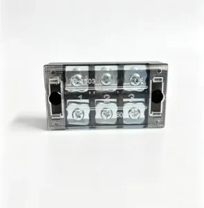 TB 4503 3P Terminal Block 45A 600V Screw Connection Electrical Wiring Terminal Block with Transparent Cover