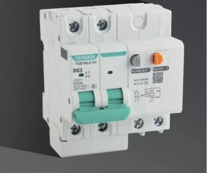 TGB1NLE 63 High Performance Miniature Circuit Breaker RCBO with Overload Short Circuit Leakage Protection