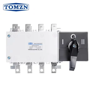 TOMZN Office MTS Manual Transfer Switch AC 380V 100A 50 60Hz 2 Input 1 Output Load Isolating Switch Mechanical Disconnectable