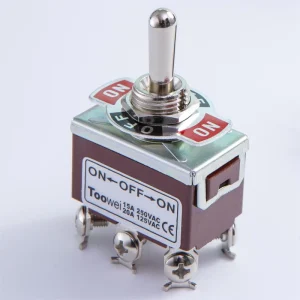 TOOWEI 10A 12V 220V ON Off ON DPDT Toggle Switch