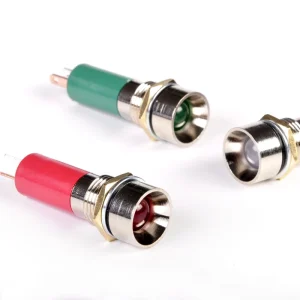 TOOWEI 8mm LED Panel Lamp 2V-220V DC IP67 Waterproof Red Blue Green Yellow White Indicator Light