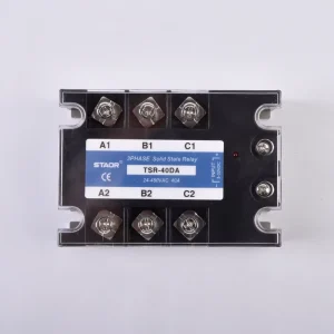 TSR-40DA Miniature 40A 3 Phase Opto-isolated Solid State Relay SSR DC AC Zero Crossing 24-480VAC Output Epoxy Sealed Industrial
