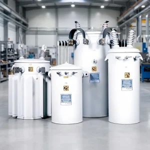 TUV Certified 40kVA 10kV 230V Single Phase Pole Mounted Distribution Transformer