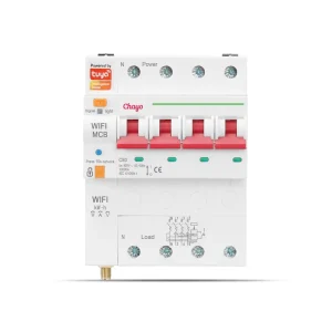 TUYA Miniature Circuit Breaker MCB Smart Energy Meter Kwh Metering 4P Relay WiFi Monitoring Three Phases 10ka Leakage Protection