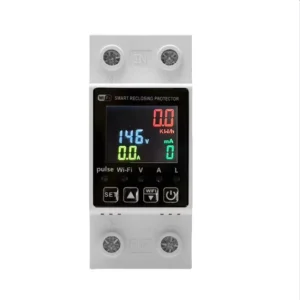 TUYA WiFi Smart 63A Mini 2 Pole MCB Circuit Breaker with Earth Leakage Protection kWh Meter 3kA Breaking Capacity