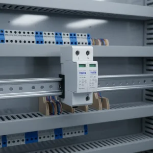 TY 12.5M 2P Type 1+2 AC SPD Industrial Surge Protector Device with Varistor T1 Surge Arrester 12.5KA IP20 CE Certified