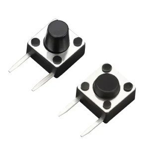 Tact Switch 6*6 Tactile Micro Switch with Two Side Pins and Two Copper Pins 6*6*4.3 Dimensions Vertical Structure ROHS