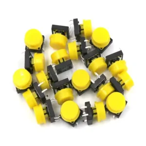 Tactile Push Button Switch Momentary 12*12*7.3MM Micro Switch Button + Tact Cap