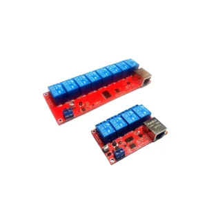 Taidacent 5v 12v 24v 4 8 channel Tcp Ip Network Relay Switch Ethernet Rj45 Controller Module Lan Smart Home Auto 10A