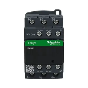 TeSys D AC Contactor 3P LC1D09F7 110V AC 50 60Hz 3 Pin 3NO 9A Fixed and DIN Rail Mount Motor Control