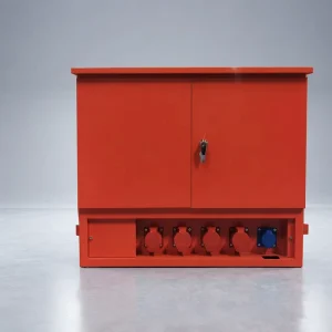 Temporary Power Distribution Equipment Durable Metal Box for Temporary Setups
