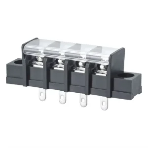 Terminal Block Barrier Connector with Cover and Fix Hole 10.0mm Barrier Terminal Block