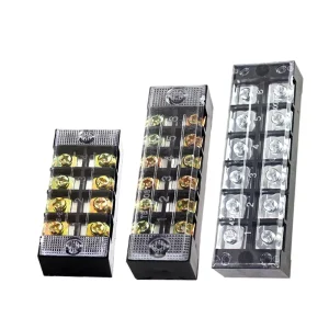 Terminal Block TB Series 3-Pole Automotive Connector Plug-In Junction Box Wiring Board Rail-Mounted High-Power All-Copper