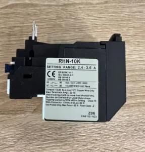 Thermal Overload Protection Thermal Overload Relay RHU 10K1 RHN 10K 12.5A 16A 7.5A 8.5A