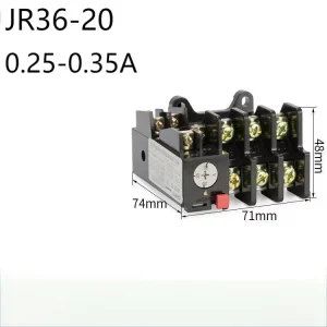 Thermal Relay Overload Protection for Three phase Motors Thermal Protector JR36 20 with Adjustable Current for 220V
