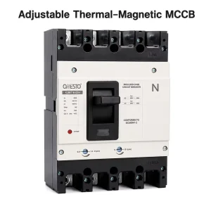 Thermomagnetic Adjustable Circuit Breaker 3P 4P Moulded Case Circuit Breaker 630amp 400V 50kA MCCB