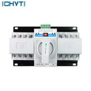 Three Phase 63A Automatic Transfer Switch ATS Dual Power Generator Changeover Switch DIN Rail Mount