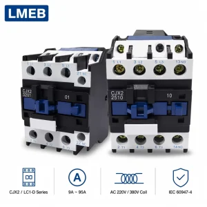 Three Phase AC Contactor CJX2 1 Auxiliary Power Contactors 1211 2511 3211 0911 1811 220V Products 210V