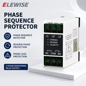 Three Phase AC Phase Sequence Protection Relay TL2238 Phase Loss Voltage Monitoring Protector for Motor