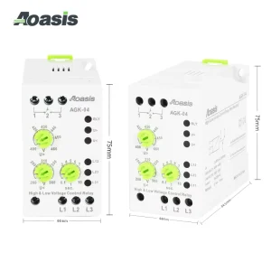 Three Phase Adjustable Voltage Protection Relay Din Rail Mount Mini Low Voltage Protection Relay