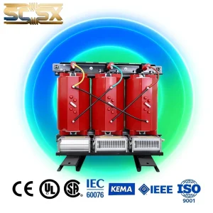 Three Phase Dry Type Transformer 33kV to 400V 2500kVA Utility Power Equipment Certified for Distribution Systems