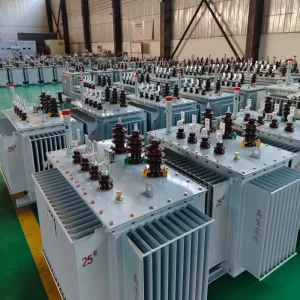 Three Phase Oil Immersed Aluminum Winding Dual Winding Coil Distribution Transformer 75% Reduced No load Loss High Efficiency