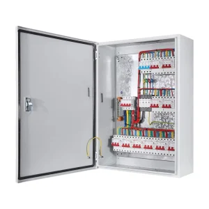 Three phase Four Wire Cold Rolled Steel Wall Mounted Customized Outdoor Electrical Distribution Cabinet 380V 250A Rated Current