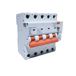 Three phase Multi function Leakage Circuit Breaker 4P 80A RCBO with 6000A Breaking Capacity and AC400V Rating