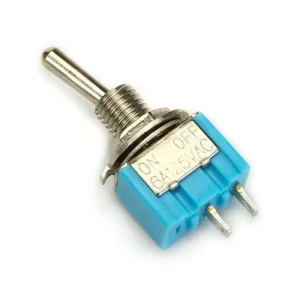 Toggle Switch 3A 250V Mini Blue Miniature Latching Replacement Accessories 2 Pin 2 Position 125VAC MTS 101