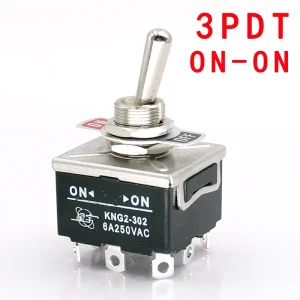 Toggle Switch 3PST 3PDT 6A 250VAC 6Pin 9Pin On off/on on/on off on 3 Positions 9 Pin Momentary Switch 3PDT Bakelite Instruments