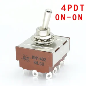 Toggle Switch 4PST 4PDT 10A 250VAC 8Pin 12Pin On off/on on/on off on 3 Positions 12 Pin Momentary Switch 4PDT