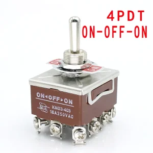 Toggle Switch 4PST 4PDT 16A 250VAC 8Pin 12Pin On off/on on/on off on 3 Positions M12 Momentary Switch 4PDT Bakelite Instruments