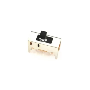 Toggle Switch 6 foot 5mmH 2P2T Sliding Switch SS 22H02 Gold Black ABS