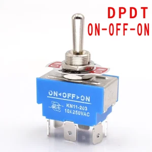 Toggle Switch DPST DPDT 10A 250VAC 4Pin 6Pin On off/on on/on off on 3 Positions 6 Pin Momentary Switch DPDT Bakelite Instruments