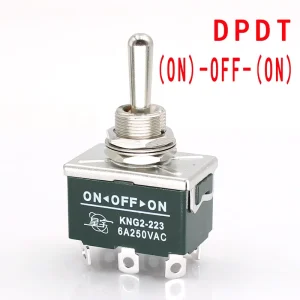 Toggle Switch DPST DPDT 6A 250VAC 4Pin 6Pin On off/on on/on off on 3 Positions 6 Pin Momentary Switch DPDT Bakelite Instruments